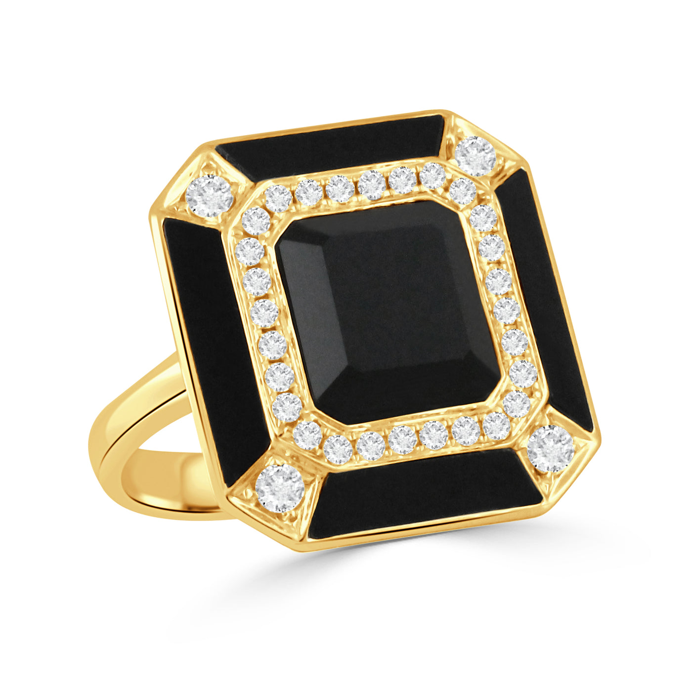 R8804BO - 18k Yellow Gold Ring from the Gatsby collection