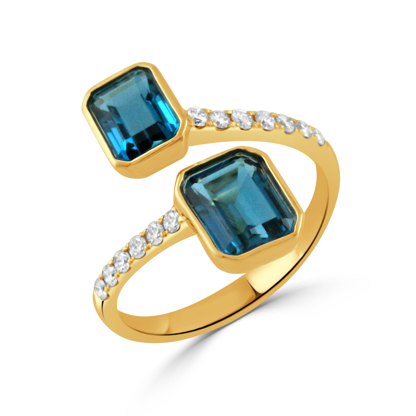 R9175LBT-Y - 18k Yellow Gold Ring from the London Blue collection