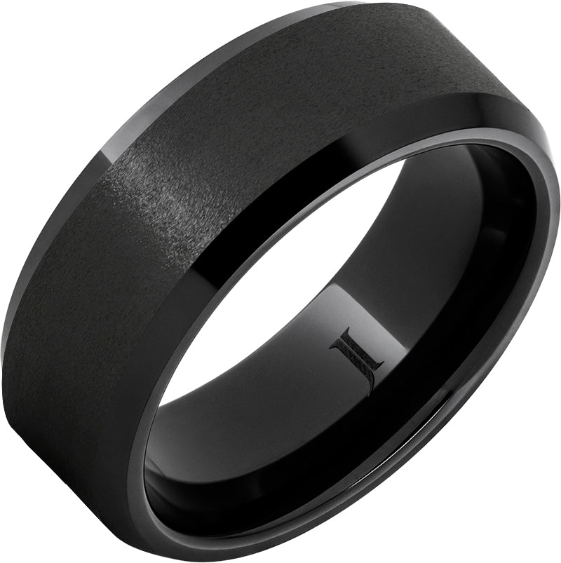 Black Diamond Ceramic™ Ring Stone Finish Center and Beveled Edges