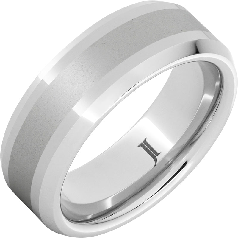 Serinium® Ring with Satin Finish Center