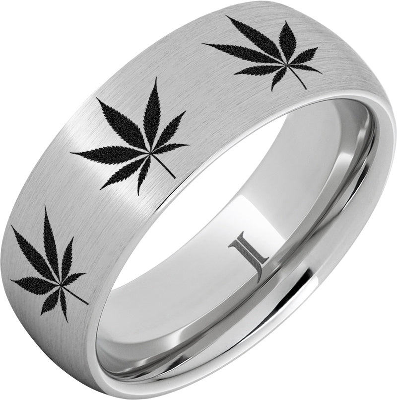 Serinium® Cannabis Engraved Ring