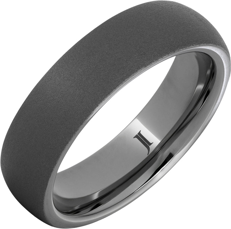 Rugged Tungsten™ Ring with Sandblast Finish