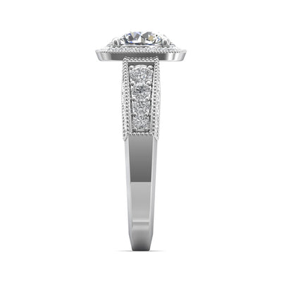 FlyerFit Encore 14K White Gold Engagement Ring