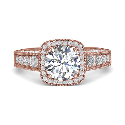 FlyerFit Encore 14K Pink Gold Engagement Ring