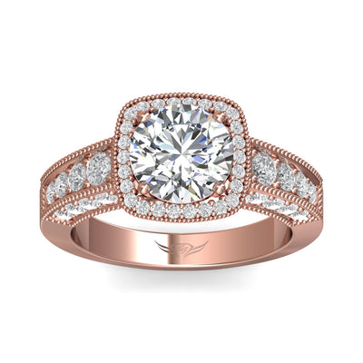 FlyerFit Encore 14K Pink Gold Engagement Ring