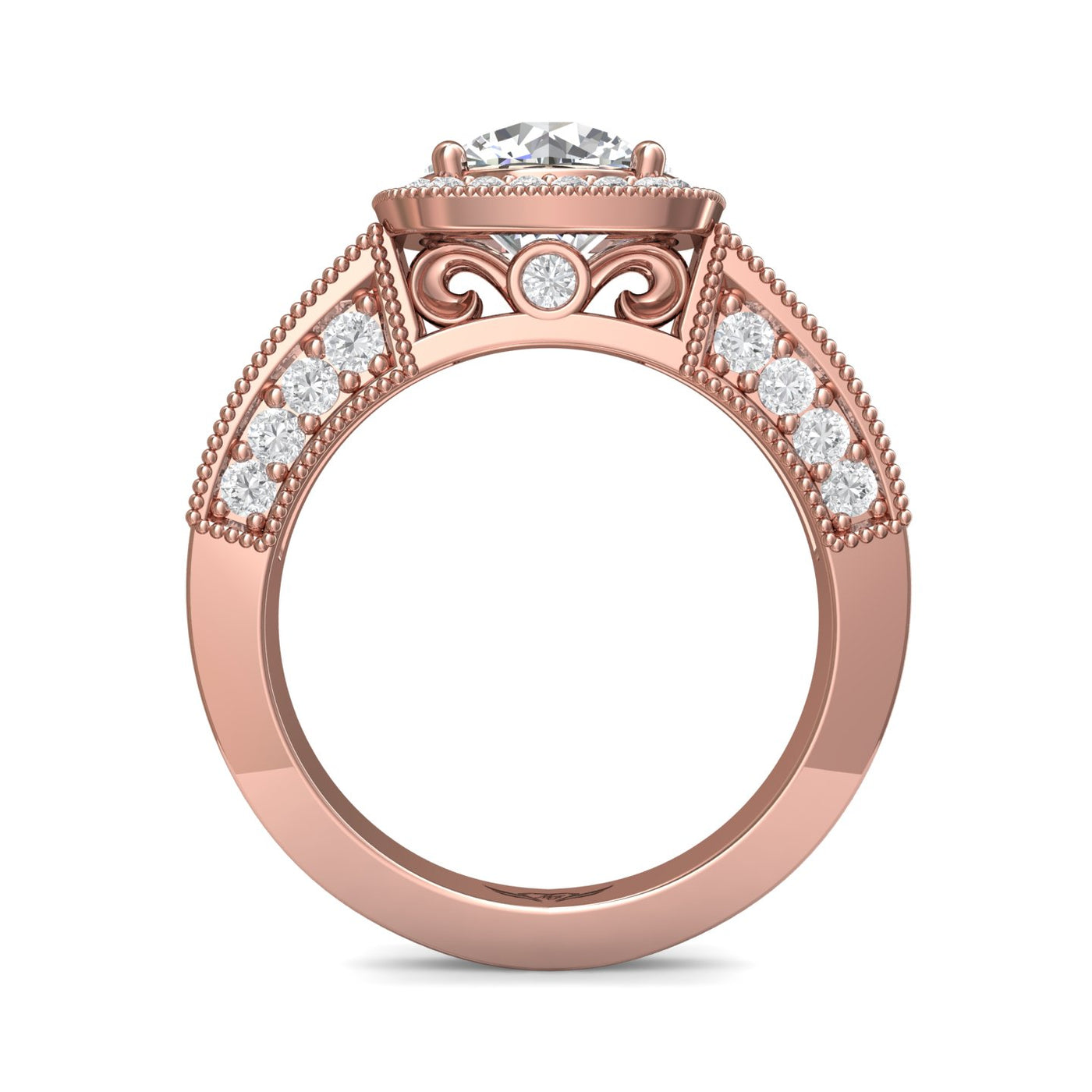 FlyerFit Encore 14K Pink Gold Engagement Ring