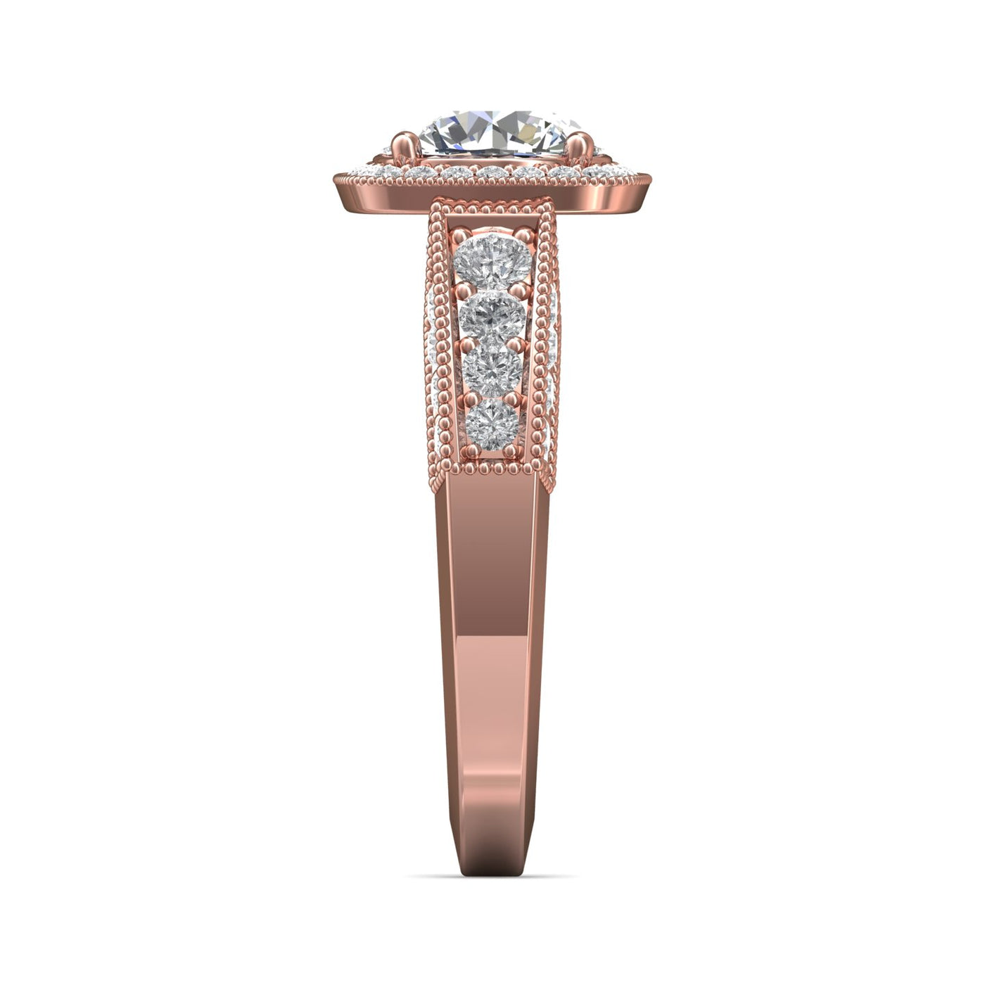 FlyerFit Encore 14K Pink Gold Engagement Ring