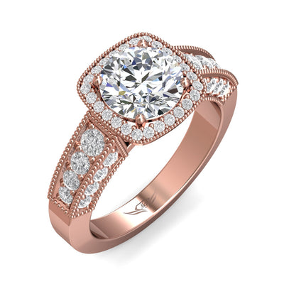 FlyerFit Encore 14K Pink Gold Engagement Ring