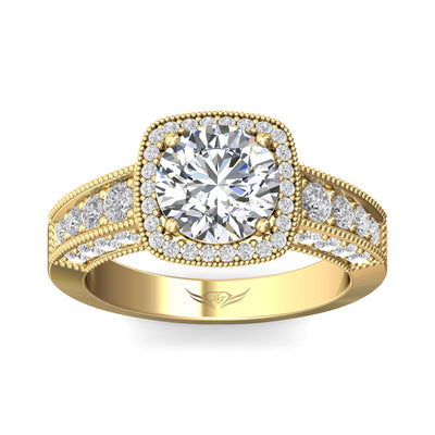 FlyerFit Encore 14K Yellow Gold Engagement Ring