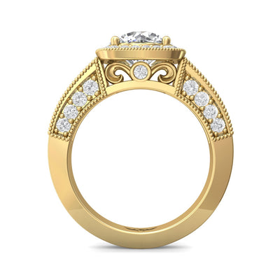 FlyerFit Encore 14K Yellow Gold Engagement Ring