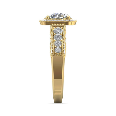 FlyerFit Encore 14K Yellow Gold Engagement Ring