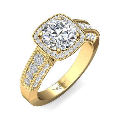 FlyerFit Encore 14K Yellow Gold Engagement Ring