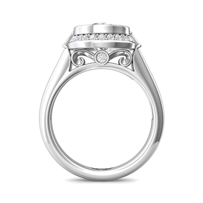 FlyerFit Encore 14K White Gold Engagement Ring