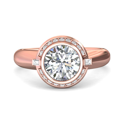 FlyerFit Encore 18K Pink Gold Engagement Ring