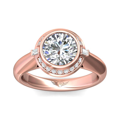 FlyerFit Encore 18K Pink Gold Engagement Ring