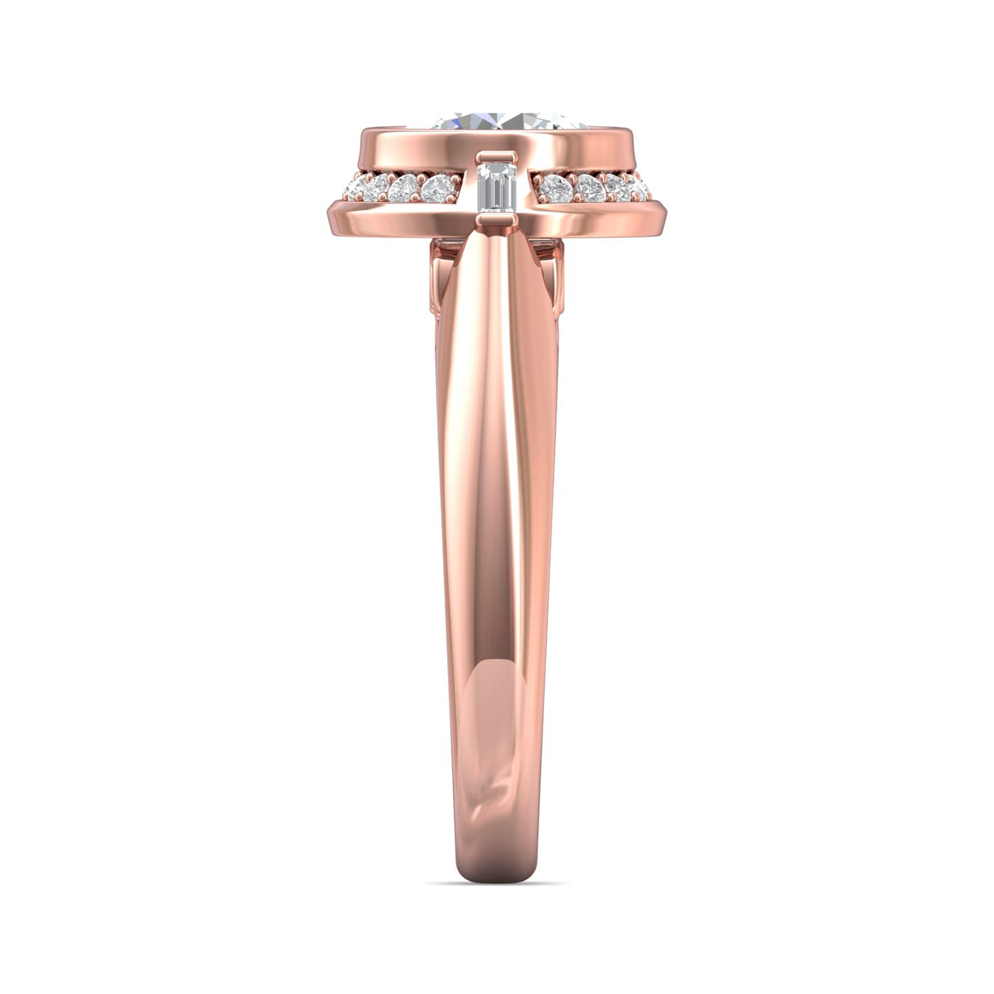 FlyerFit Encore 18K Pink Gold Engagement Ring