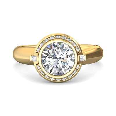 FlyerFit Encore 14K Yellow Gold Engagement Ring