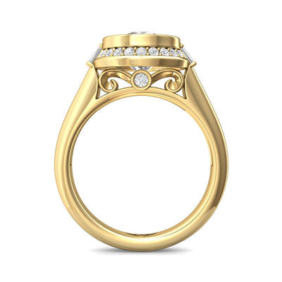 FlyerFit Encore 14K Yellow Gold Engagement Ring