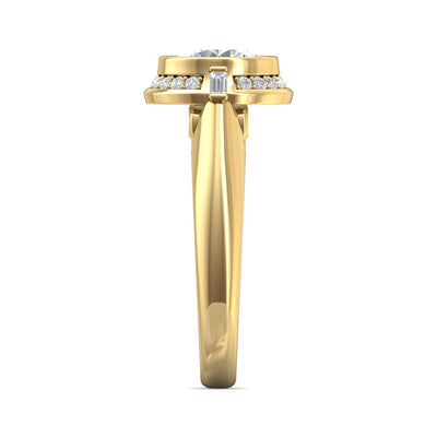 FlyerFit Encore 14K Yellow Gold Engagement Ring