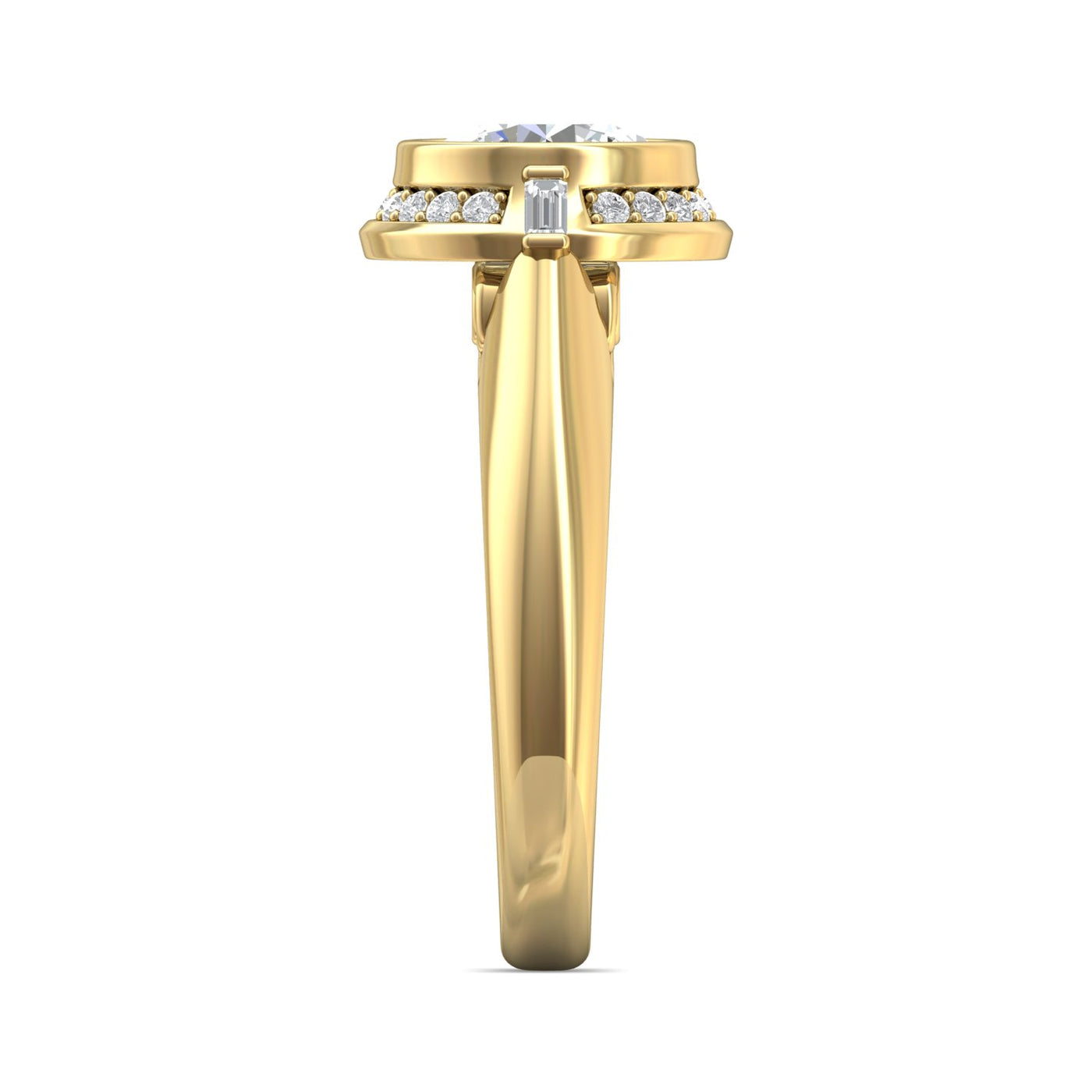 FlyerFit Encore 18K Yellow Gold Engagement Ring