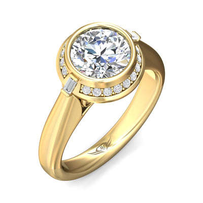 FlyerFit Encore 14K Yellow Gold Engagement Ring